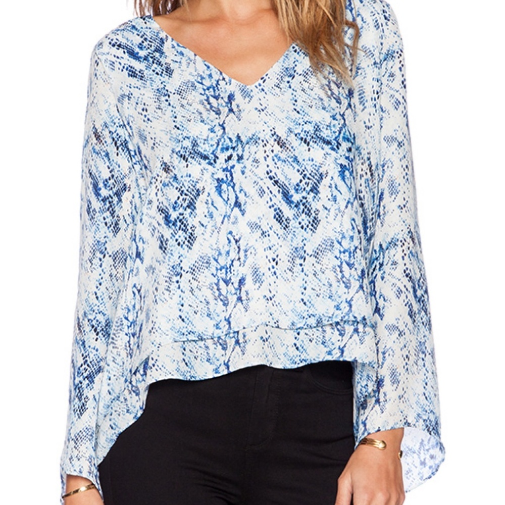 Parker silk Duncan snake print blouse